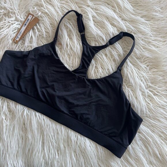 Skims Fits Everybody Racerback Bralette Onyx Size 3X - Picture 4 of 7